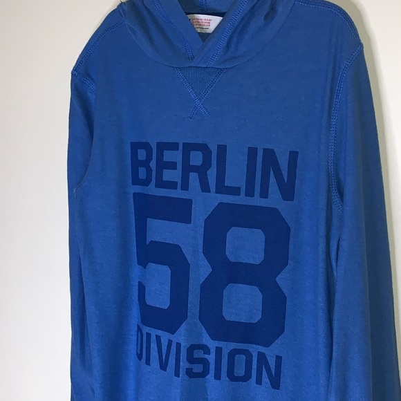 H&M BERLIN HOODIE LIGHTWEIGHT PULLOVER SWEATSHIRT SOCCER JERSEY SHIRT FUTBOL TOP - Picture 4 of 9